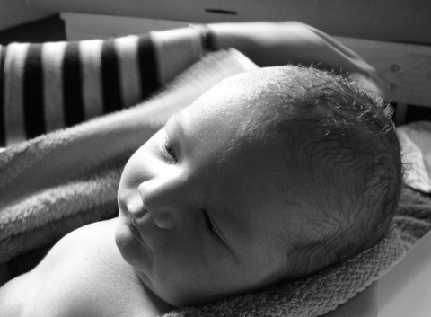 Pensive at bathtime