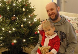 Young Father Christmas. And his father?...
